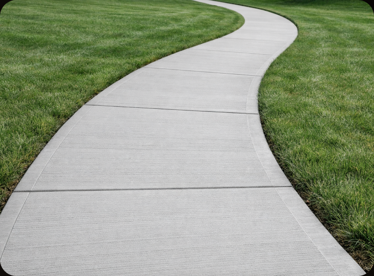 Precision concrete walkways